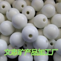 12mm精拋托瑪琳白色帶釉鍺石珠高品質(zhì)